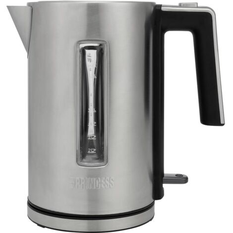 Princess 01.236046.01.001 Bouilloire acier inoxydable, noir (1/2)