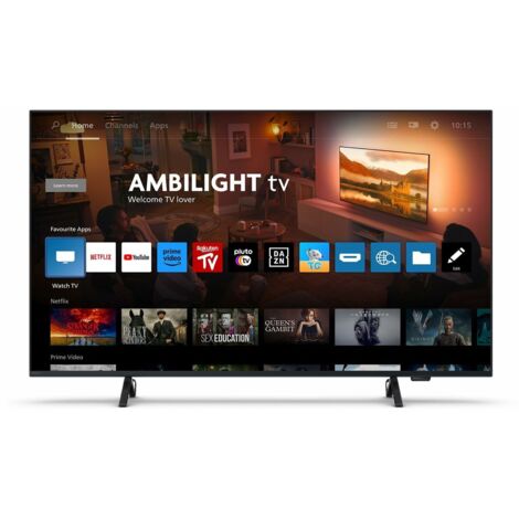 Philips Ambilight 43PUS8319 Smart TV 4K LED - - Écran de 43" avec Titan OS Platform Pixel Precise Ultra HD et Dolby Atmos Sound, Fonctionne avec Alexa et elAssistant de Voice Google - Noir mat. (1/4)