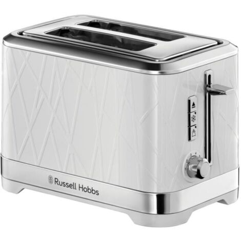 Russell Hobbs 28090-56 Toaster Grille-Pain Structure, Lift'n Look, Fentes XL, Cuisson Ajustable, Réchauffe Viennoiseries - Blanc (1/3)