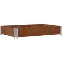 Collier de palette marron 120x80 cm bois de pin solide