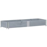 Collier de palette gris 150x50 cm bois de pin solide
