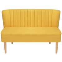 vidaXL Canapé 117x55,5x77 cm Tissu Jaune