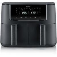Severin FR2463 Friteuse à Air Chaud Noir 2x4L 2600W