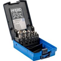 PFERD TOOLS SET KES HSS DIN 335 C90° 6 25202154 Jeu de fraises coniques 6.3 mm, 8.3 mm, 10.4 mm, 12.4 mm, 16.5 mm, 20.5