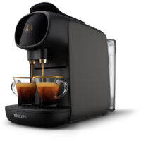 Philips – Machine à café à capsule 1450W – Pression 19 bars – Réservoir 0,8L amovible – Compatible capsules L'OR Espresso et Nespresso – Design gris cachemire