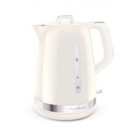 Moulinex – Bouilloire électrique sans fil 1,7L – Puissance 2400W – Couleur ivoire – Indicateur de niveau d'eau – Filtre anti-calcaire