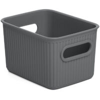 tatay Baobab panier gris 22L avec couvercle