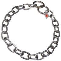 Hs Sprenger Collier Chien Argenté 4 mm Maillons Semi-long