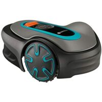Robot tondeuse autonome Gardena SILENO minimo – Surface d'action jusqu'à 250 m² – Silencieux 57 dB – Système SensorCut – Programmable via Bluetooth
