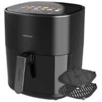 Cecotec – Friteuse sans huile 6,5L – Puissance 2200W – Double résistance pour cuisson homogène – Gril et plancha intégrés