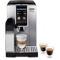 Delonghi – Cafetière à dosettes automatique De'Longhi ECAM380.85.SB – 1,8 L – Moulin intégré – Technologie LatteCrema Hot – 24 boissons disponibles