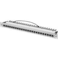 No-name Panneau de brassage modulaire gris clair 24 ports RJ-45