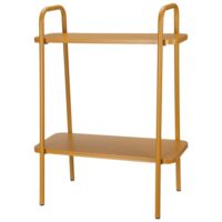 ProGarden étagère à fleurs jaune moutarde mat 50x26x66 cm