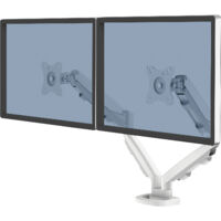 Fellowes Eppa bras porte-écran blanc double moniteur