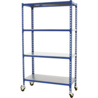 Simonrack Étagère flexible bleu métal 4 niveaux