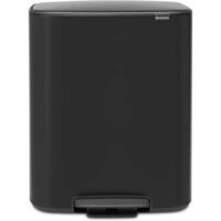 Brabantia Bo poubelle de cuisine 2x30L noir mat