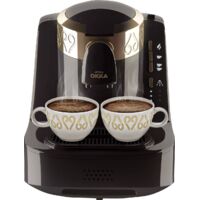 Machine à expresso moka 710W pour 2 tasses – Réservoir 0,95L – Design noir et cuivre – Préparation rapide et efficace – Arzum - S333031