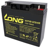 Long WP18-12SHR WP18-12SHR Batterie au plomb 12 V 18 Ah plomb (AGM) (l x H x P) 181 x 167 x 76 mm raccord à vis M5 certification VdS, auto-décharge Y860662
