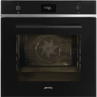 Smeg – Four chaleur tournante 70L – Nettoyage pyrolyse – 10 programmes de cuisson – Puissance 3000W – SFP6401TB