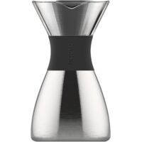 Ad-N-Art ASOBU - Cafetière isolée Pourover 1.0L - Argent/Noir (Pourover silver/black)