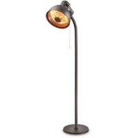 Parasol chauffant électrique 2000W Chauffage Exterieur Terrasse Infrarouge Quartz Hauteur 2.15m Inclinable et Orientable KEMPER