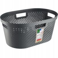 Curver Panier à Linge pour Fer à Repasser 40 L Gris Foncé