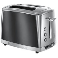 RUSSELL HOBBS 23221-56 -Toaster Luna - Technologie Fast Toast - Gris Clair de Lune