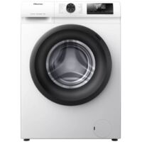 Hisense – Lave-linge frontal 8 kg 1400 tr/min – Classe énergétique A – Blanc – Technologie de lavage avancée – Pose libre - WFQP8014EVM