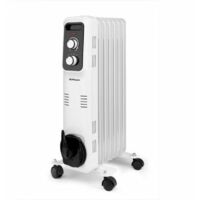 Orbegozo 18024 Radiateur électrique d'intérieur noir, White 1500 W Radiateur électrique à huile de