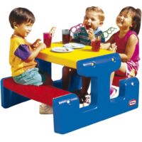 Little-tikes Table de Pique-Nique Plastique Durable Couleurs Vives