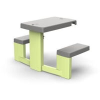 Table de pique-nique enfants en plastique durable – Revêtement anti-UV – Dimensions 83x36x20 cm – Résistante aux intempéries – Smoby