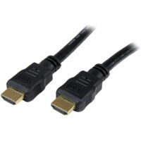 6ft High Speed HDMI Cable - HDMI - M/M 1.8 m (6 ft) HDMI Cable, 4K High Speed HDMI Cable with Ethernet, Ultra HD 4K 30Hz Video, HDMI 1.4 Cable, HDMI Monitor Cord, Black