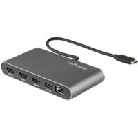 StarTech.com Mini Dock Thunderbolt 3 - Station d'Accueil Portable pour Deux Écrans avec HDMI 4K 60Hz, 2 x Hub USB-A (3.0/2.0), GbE - Câble de 28 cm - Adaptateur Multiport TB3 - Mac/Windows
