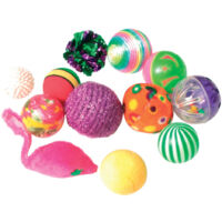 Un lot de 12 balles pour chats - zolux