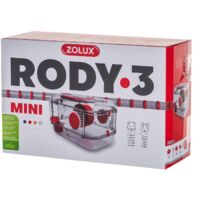 Cage pour petit rongeur Rody 3 mini Rouge grenadine