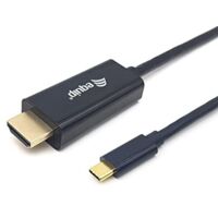 Equip 133412 adaptateur de câble de vidéo 2 m USB Type C HDMI type A (Standard) Noir