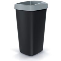 KEDEN 25L plastic recycling bin dedede 25L avec couvercle ouvert gris pratique.