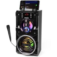 Haut-parleur Bluetooth portable 20W – Autonomie 7h – Écran LED – Radio FM – Connectivité Bluetooth 5.1 – Idéal pour soirées karaoké – Square Enix