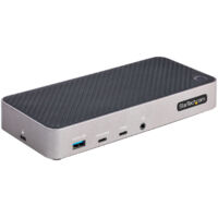 StarTech.com Station d'Accueil Triple Moniteur USB-C - Dock Triple HDMI/DP 4k USB-C - Hub USB 5x - GbE - 100W PD - Docking Station Universelle Multi-Écrans - Compatible Thunderbolt 3/4