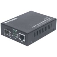 Intellinet Gigabit Ethernet vers SFP Media Converter, emplacement 10/100/1000Base-Tx vers SFP, vide (Euro 2-p
