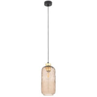 Tk-lighting PESCARA 4575 lampe noire ambre doré