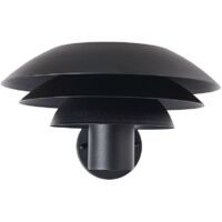Dyberglarsen DL25 Applique Dôme Extérieure Noir 25cm IP44