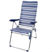 Aktive Beach chaise de plage haute pliante 5 positions 61x69x108 cm