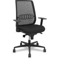 Alares synchro chair black bali black mesh adjustable arm.