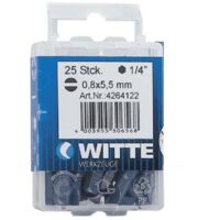 Ensemble tournevis witte 25 embouts acier argenté