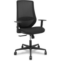 Mardos synchro chair black bali black mesh adjustable arm.