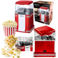 Camry CR 4480 Machine à Popcorn Vintage Retro 1200W Rouge
