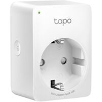 Prise wifi intelligente - link tapo p100 2.4ghz réglage de l'heure et de la date, mode arrêt, conception compacte