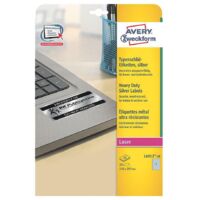 Avery L6013-20 étiquette à imprimer Argent Imprimante d'étiquette adhésive