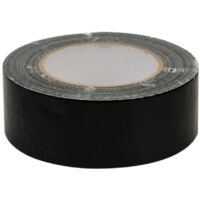 Adhésif toilé 50 mm x 50 m noir – Flexible et imperméable – Pour réparations sur conduits et tuyaux – 188845 – Fixman